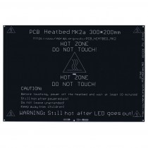 Aluminum Heated Bed 300x200mm + Wiring + Thermistor